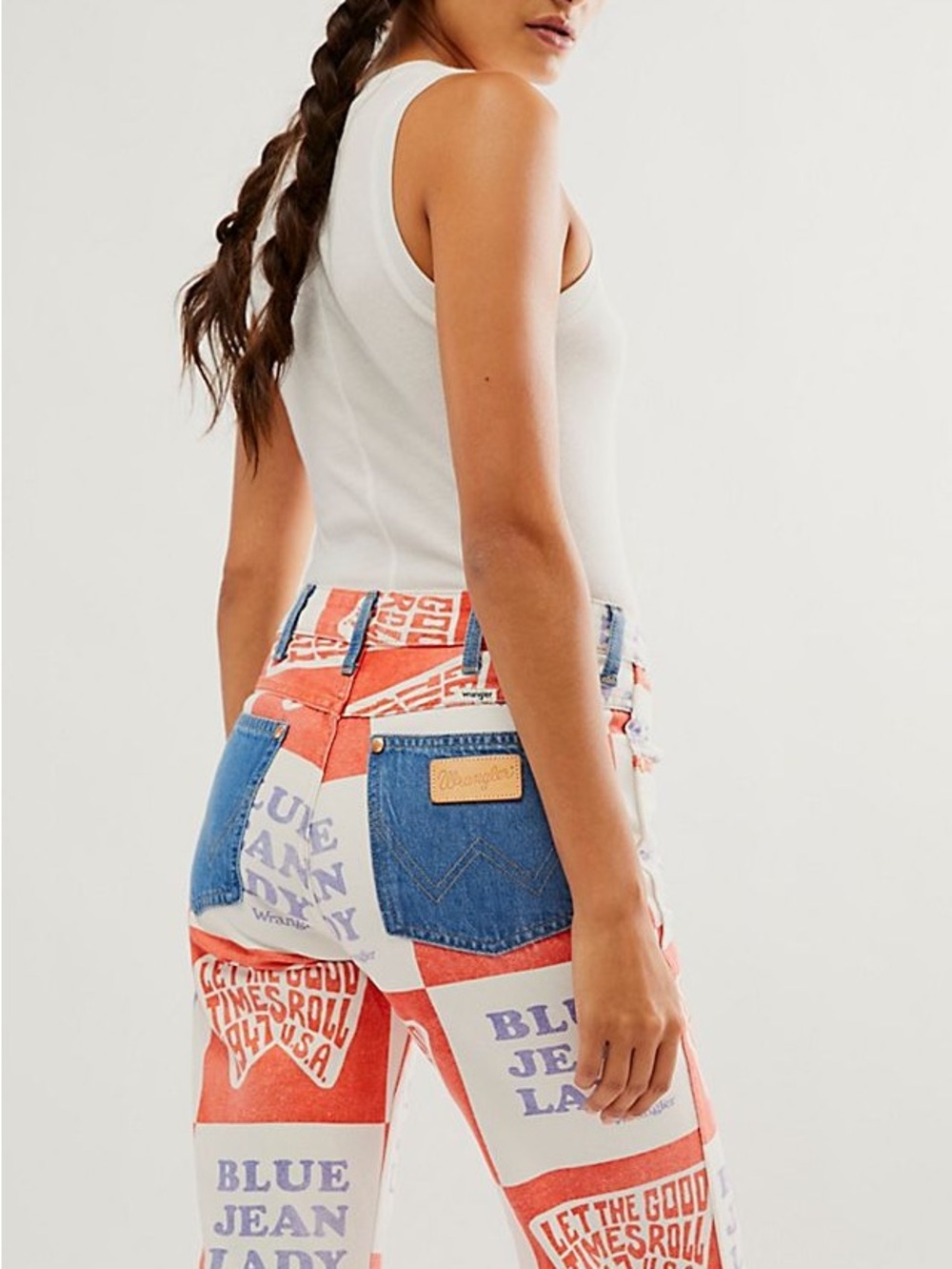 Wrangler Wanderer 622 Printed High Rise Jeans | Free People